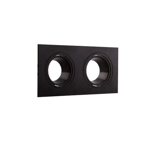 Spot matt2  embutir para GU10 17,3x9,3x2,9cm negro